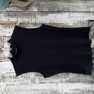 KIM & CAMI BLACK MOCK TURTLENECK SLEEVELESS
